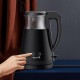 Electric Kettle DEM-SH90W Black, 1.7L, 1700W, thermostat 40-100°C