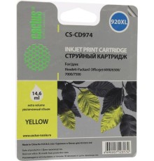 -/ Картридж струйный Cactus CS-CD974 №920XL желтый (14.6мл) для HP DJ 6000/6500/7000/7500