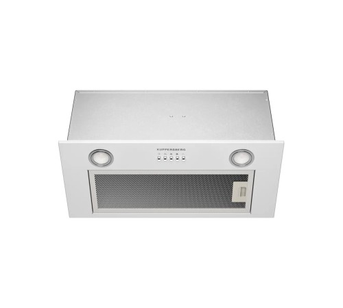 Встраиваемая вытяжка KUPPERSBERG/ Встраиваемая вытяжка Kuppersberg, High-Tech, 60 см, механическое управление, обратный клапан, 3 скорости, 780 м3/ч, периметральное всасывание, угольный фильтр KF-SC 2 (опция), уровень шума 62 дБ, цвет белый