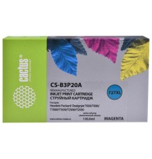-/ Картридж струйный Cactus CS-B3P20A №727 пурпурный (130мл) для HP DJ T920/T1500/T2530