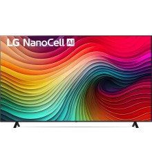 Телевизор ЖК 75'' LG/ 75", Ultra HD, Nano Color, Smart TV,Wi-Fi, DVB-T2/C/S2, MR, 2.0ch (20W), 3 HDMI, 2 USB, 2 Pole, Ashed Blue