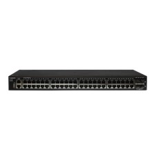 Коммутатор/ SW-48G4X-L3ST Управляемый стекируемый L3 коммутатор Gigabit Ethernet на 48xRJ45 + 4x10G SFP+ Uplink. Порты: 48 x GE (10/100/1000Base-T) + 4 x 1G/10G SFP+ Uplink, консольный порт, порт управления. Встроенная грозозащита 10kV на порт. Питание: A