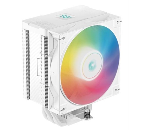 Кулер для процессора DEEPCOOL AG500 DIGITAL WH ARGB LGA1700/1200/115X/AM5/AM4 (9шт/кор, TDP 240W, PWM, ARGB Fan 120mm, 5 тепл. трубок, белый) RET