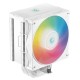 Кулер для процессора DEEPCOOL AG500 DIGITAL WH ARGB LGA1700/1200/115X/AM5/AM4 (9шт/кор, TDP 240W, PWM, ARGB Fan 120mm, 5 тепл. трубок, белый) RET