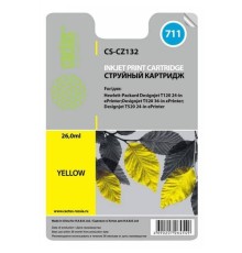 -/ Картридж струйный Cactus CS-CZ132 №711 желтый (26мл) для HP DJ T120/T520