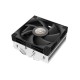 Кулер для процессора DEEPCOOL AN400 LGA1700/1200/115X/AM5/AM4 низкопрофильный 52,5 mm (27шт/кор, TDP 150W, PWM,  Fan 120mm, 4 тепл. Трубок, Copper Base, White LED, черный) RET