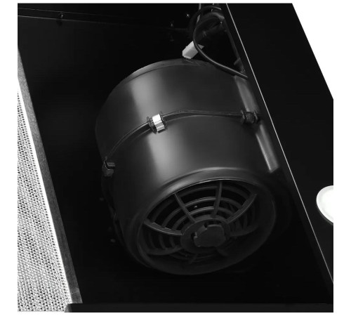 Вытяжка встраиваемая Kuppersberg/ Встраиваемая вытяжка, ширина 55,2 см, отвод/рециркуляция, 550 м3/час, механическое кнопочное управление, 3 скорости, светодиодное освещение 2х2 Вт, металлические жироулавливающие фильтры, угольный фильтр KF-Y (опция), цве