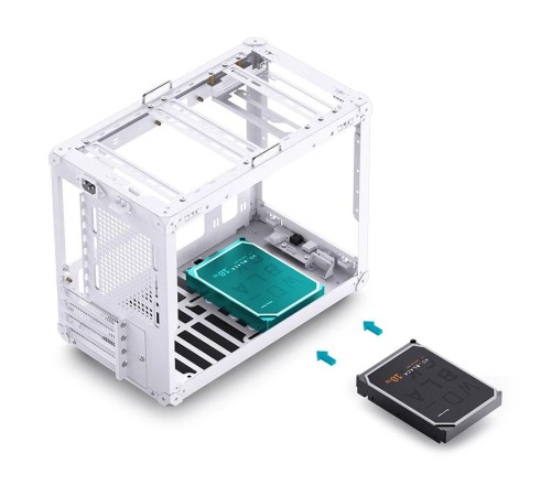Корпус без блока питания/ Case JONSBO C6 MAX Handle, Mini-Tower, TG, no fan, 1xUSB-A 3.0 + 1xUSB-C 3.1, mATX, mITX White