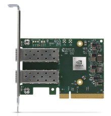 Сетевой адаптер Mellanox ConnectX-6 Lx EN adapter card, 25GbE, Dual-port SFP28, PCIe 4.0 x8, No Crypto, Tall Bracket, 1 year