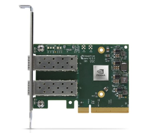 Сетевой адаптер Mellanox ConnectX-6 Lx EN adapter card, 25GbE, Dual-port SFP28, PCIe 4.0 x8, No Crypto, Tall Bracket, 1 year