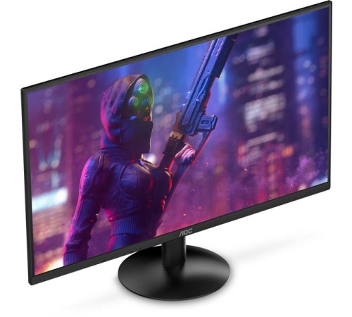 Монитор 27' AOC 27B30H 1920x1080, WLED, 16:9, IPS, 300 cd, 1000:1, 20M:1, 1ms, 178/178, VGA, HDMI, 120 Hz, Tilt, VESA, Внеш, Black, 3y