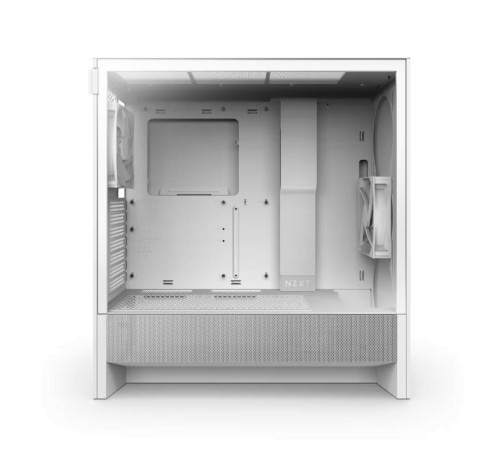 Корпус ПК без блока питания/ Case NZXT H5 Flow (2024), Midi-Tower, TG, 1x120mm, 1xUSB-A 3.2 + 1xUSB-C 3.2, E-ATX, ATX, mATX, mITX White