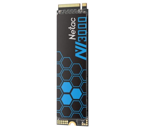 SSD накопитель Netac SSD NV3000 500GB PCIe 3 x4 M.2 2280 NVMe 3D NAND, R/W up to 3100/2100MB/s, IOPS(R4K) 200K/150K, TBW 300TB, with heat sink, 5y wty SSD накопитель Netac SSD NV3000 500GB PCIe 3 x4 M.2 2280 NVMe 3D NAND, R/W up to 3100/2100MB/s, IOPS(R4K) 200K/150K, TBW 300TB, with heat sink, 5y wty