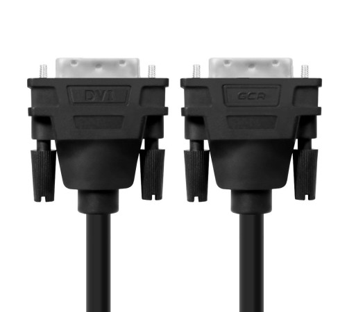 Greenconnect Кабель DVI-D 5.0m, черный, OD 8.5mm, 28/28 AWG, DVI/DVI, 25M/25M, GCR-DM2DMC-5.0m, двойной экран Greenconnect Кабель DVI-D 5.0m, черный, OD 8.5mm, 28/28 AWG, DVI/DVI, 25M/25M, GCR-DM2DMC-5.0m, двойной экран