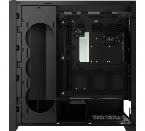 Корпус без блока питания/ Case Corsair iCUE 5000X RGB, Midi-Tower, TG, 3x120mm RGB, 2xUSB-A 3.2, 1xUSB 3.2 Type-C, E-ATX, ATX, mATX, mITX Black