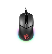 Мышь  проводная Gaming Mouse MSI Clutch GM11, Wired, DPI 5000, symmetrical design, RGB lighting, Black
