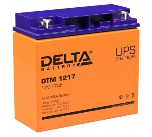 Аккумуляторная батарея Delta Аккумуляторная батарея для ИБП DTM 1217 (12V/17Ah) Аккумуляторная батарея Delta Аккумуляторная батарея для ИБП DTM 1217 (12V/17Ah)