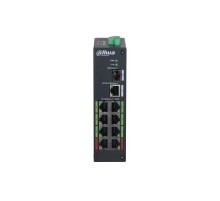 8-портовый неуправляемый коммутатор с ePoE, Порты: 8 RJ45 10/100/1000Мбит/с PoE/PoE+/Hi-PoE 1 RJ45 10/100/1000Мбит/с uplink 1 SFP 100/1000Мбит/с uplink; мощность PoE: порты 1 и 5 до 60Вт порты 24 и 68 до 30Вт суммарно до 120Вт; питание: 4857В DC