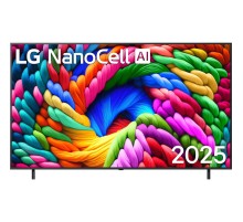 Телевизор ЖК 75'' LG/ 75", Ultra HD, Nano Color, Local Dimming, Smart TV, WebOS, Wi-Fi, DVB-T2/C/S2, MR, 60Hz Native, 2.0ch (20W), 2 HDMI, 2 USB, 2 Pole, Ashed Blue, 2025