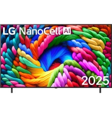 Телевизор ЖК 75'' LG/ 75", Ultra HD, Nano Color, Local Dimming, Smart TV, WebOS, Wi-Fi, DVB-T2/C/S2, MR, 60Hz Native, 2.0ch (20W), 2 HDMI, 2 USB, 2 Pole, Ashed Blue, 2025
