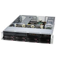 Серверная платформа Supermicro SuperServer 2U 521E-WR noCPU(1) 4th/5th Gen(MCC Carrier)/ noDIMM(8)/ 7x3,5", 1x2,5"/SFT-DCMS-Single/ 2x 1000W/ 1st config