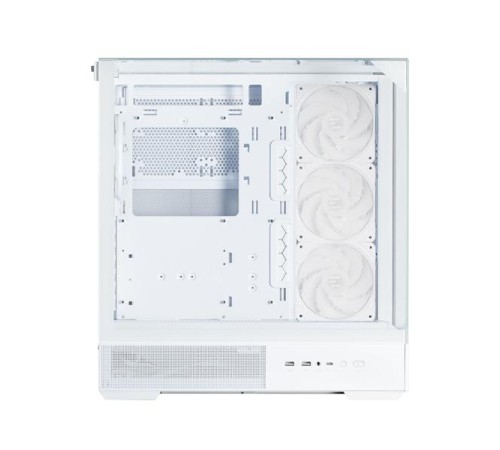 корпус ZALMAN P40 Prism Plus, ATX, WHITE, WINDOW, 3xCombo (3.5'' or 2.5"), 1xUSB TYPE-C, 2xUSB3.0, SIDE 3x120mm ARGB, REAR 1x120mm ARGB