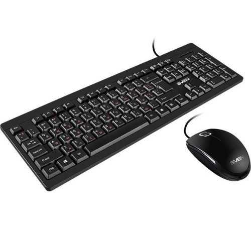 Набор клавиатура+мышь SVEN KB-S320C черный (104 кл., 1000DPI, 2+1кл.)