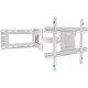 Кронштейн ONKRON/ 40-75" макс 400*600  наклон -5°/+15° поворот ±180° Макс нагрузка 68,2кг, от стены 110-711мм, белый