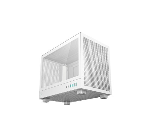 Корпус ПК без блока питания/ Case Deepcool CH160, 2xUSB3.0, 1xType-C, no fan, mITX, White