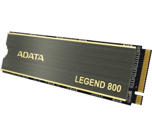 Твердотельный накопитель/ ADATA SSD LEGEND 800, 1000GB, M.2(22x80mm), NVMe 1.4, PCIe 4.0 x4, 3D NAND, R/W 3500/2200MB/s, IOPs н.д./н.д., TBW 600, DWPD 0.55, with Heat Sink (3 года) Твердотельный накопитель/ ADATA SSD LEGEND 800, 1000GB, M.2(22x80mm), NVMe 1.4, PCIe 4.0 x4, 3D NAND, R/W 3500/2200MB/s, IOPs н.д./н.д., TBW 600, DWPD 0.55, with Heat Sink (3 года)