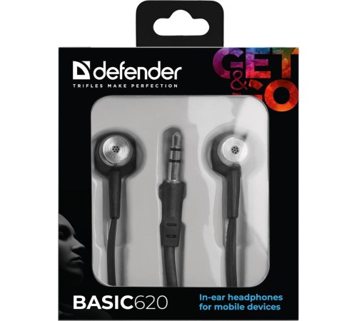 Defender Наушники вставки Basic 620 черный