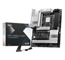 Материнская плата MSI PRO Z890-A WIFI, Z890, LGA1851, 4DDR5, 3PCIEx16,4M.2,4SATA3,2USB 4,1USB3.2 Gen2X2,4USB3.2