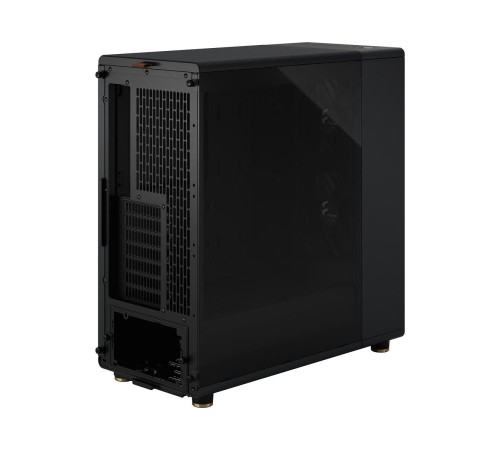 Корпус без блока питания/ Case Fractal Design North TG Dark Tint, Midi-Tower, 2x140mm, 2xUSB-A 3.2 + 1xUSB 3.2 Type-C ATX, mATX, mITX Wood panel, Charcoal Black