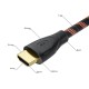 GCR Кабель Premium 7.5m HDMI 2.1, ECO Soft капрон, черно-красный, HDR 4:4:4, Ultra HD, 8K*30Hz/4K*120Hz, 3D, 48 Гбит/с, 3 Х экран с армированием, GCR-55775