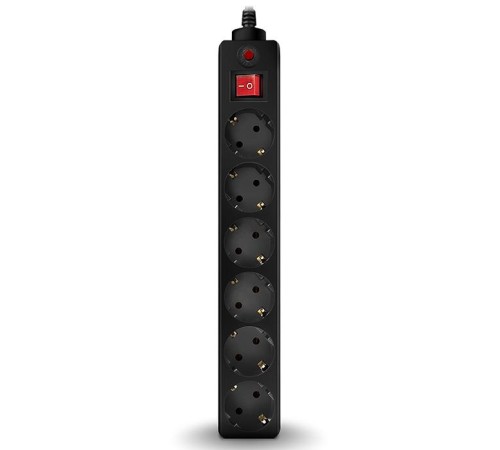 Фильтр SVEN Optima 3 м (6 розеток) черный, цветная коробка/ Surge Protector SVEN Optima 3 m (6 outlets) black, color box Фильтр SVEN Optima 3 м (6 розеток) черный, цветная коробка/ Surge Protector SVEN Optima 3 m (6 outlets) black, color box