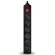 Фильтр SVEN Optima 3 м (6 розеток) черный, цветная коробка/ Surge Protector SVEN Optima 3 m (6 outlets) black, color box