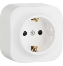Quteo Розетка 2К+З без шторок, БЕЛ