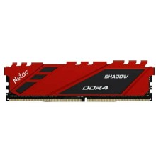 Оперативная память Netac Shadow 8GB DDR4-2666 (PC4-21300) C19 19-19-19-43 1.2V Memory module (DIMM) Red