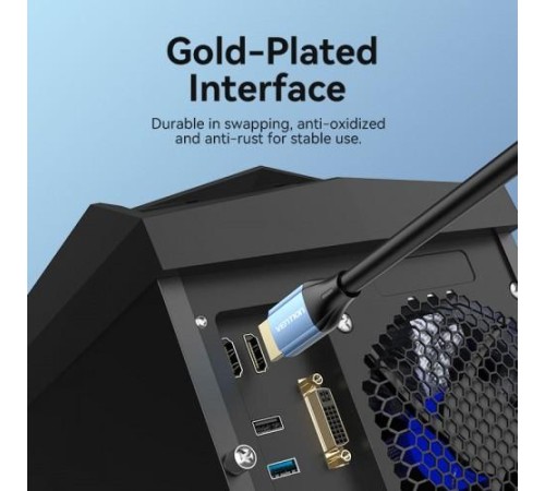 Кабель Vention HDMI High speed v2.0 with Ethernet 19M/19M - 8м Кабель Vention HDMI High speed v2.0 with Ethernet 19M/19M - 8м