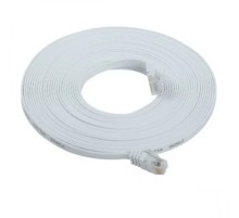 ITK Коммутационный шнур плоский кат.6 UTP 7м белый