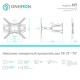 Кронштейн ONKRON/ 37-70" макс 400*400  наклон -2°/+10° поворот 140º, Макс нагрузка 36,4кг от стены: 42-452мм, белый