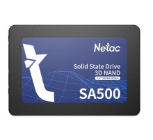 SSD накопитель Netac SSD SA500 256GB 2.5 SATAIII 3D NAND, R/W up to 520/450MB/s, TBW 120TB, 3y wty