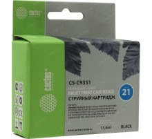 -/ Картридж струйный Cactus CS-C9351 №21 черный (17мл) для HP DJ 3920/3940/D1360/D1460/D1470/D1560/D233