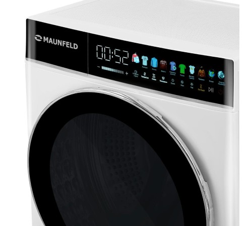 Стиральная машина Maunfeld/ Стиральная машина c сушкой, 9+5 кг, 1200 об/мин., сенсорное управление, TFT дисплей, инверторный мотор, 10 программ, Функция пара, подсветка барабана, дозагрузка белья, 84.7х60х52 см, цвет белый Стиральная машина Maunfeld/ Стиральная машина c сушкой, 9+5 кг, 1200 об/мин., сенсорное управление, TFT дисплей, инверторный мотор, 10 программ, Функция пара, подсветка барабана, дозагрузка белья, 84.7х60х52 см, цвет белый