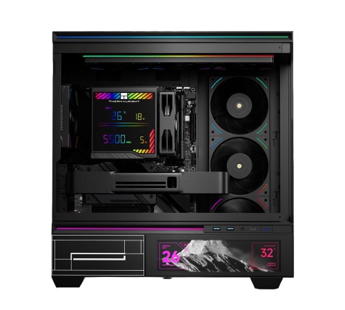 Кулер для процессора/ CPU Cooler Thermalright Peerless Assassin 140 Digital Black (4-pin PWM, 165mm, Ni/Cu, 6x6mm, 1x120mm + 1x140mm, 82.CFM, 29.6dBA, 1850RPM, S: 1200, 1700, 1851, 115X, 2011, 2066, AM4, AM5, black)