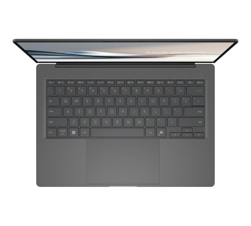 Ноутбук/ ASUS UX3407QA-QD267W 14"(1920x1200 OLED)/Qualcomm Snapdragon X X1-26-100(2.98Ghz)/16384Mb/512PCISSDGb/noDVD/Cam/BT/WiFi/70WHr/war 1y/0.98kg/Iceland Gray/Win11Home