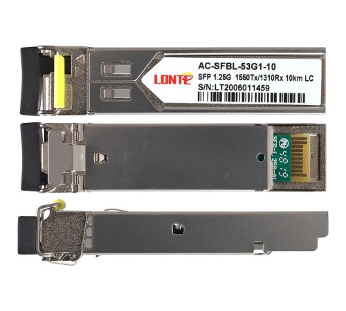 Трансивер/ WDM SFP module, 1.25G, 1550Tx/1310Rx, 10KM, DDM,LC Трансивер/ WDM SFP module, 1.25G, 1550Tx/1310Rx, 10KM, DDM,LC