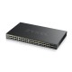 Коммутатор/ ZYXEL NebulaFlex Pro GS2220-50HP Hybrid L2 PoE+ Switch, 19 "rack, 44xGE PoE +, 4xCombo (SFP / RJ-45 PoE+), 2xSFP, 375W PoE Budget, Standalone / Cloud Management