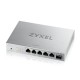 Коммутатор/ Мультигигабитный коммутатор Zyxel XMG-105, 5xRJ-45: 1/2.5G, 1xSFP+, настольный, бесшумный
