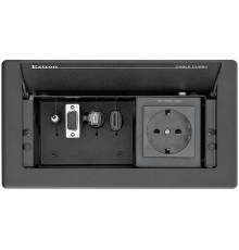 Cable Cubby 202 One EU AC, Black